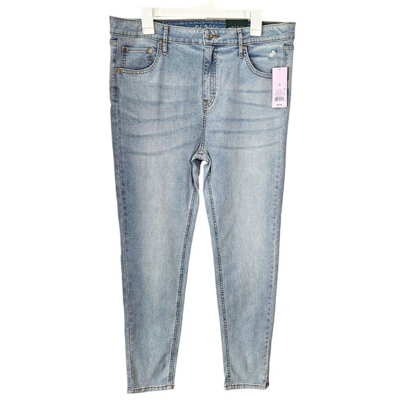 Wild Fable Womens Jeans Size 16 High Rise Skinny Lightwash Casual Distressed - Picture 1 of 12